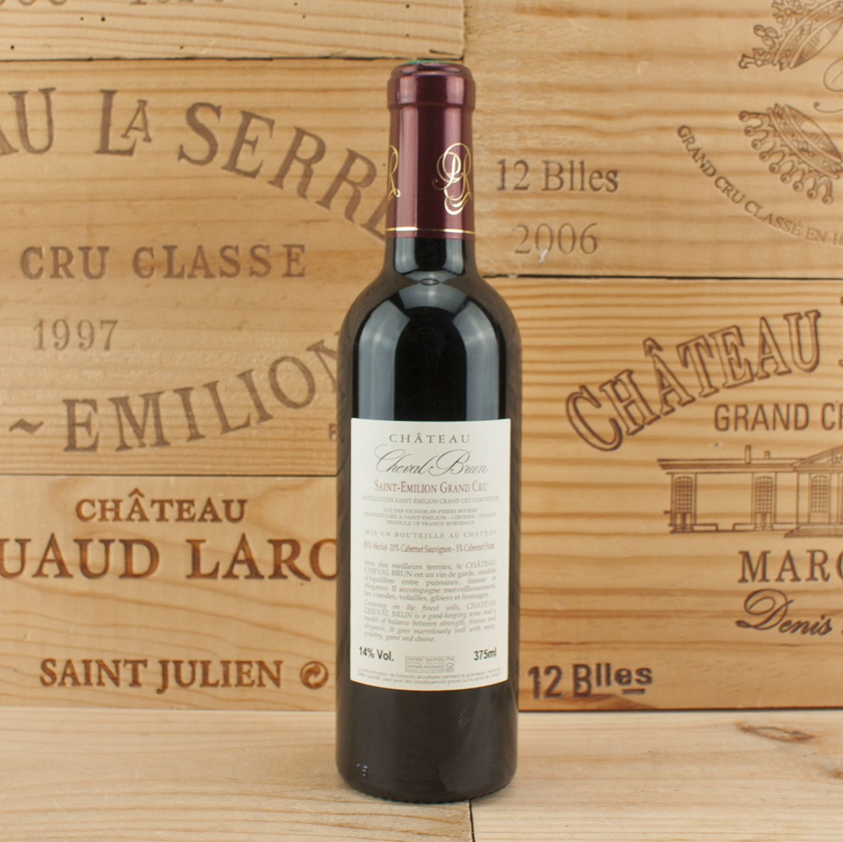 2015 Chateau Cheval Brun half bottle